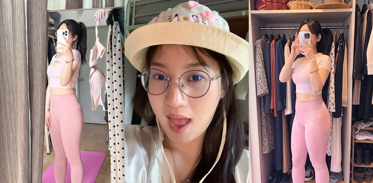 浙江宁波大三骚货【王思邈】和前男友性爱视频曝光，手指猛抠粉穴淫水四溢，后入大屌狂捅奶子晃荡不止